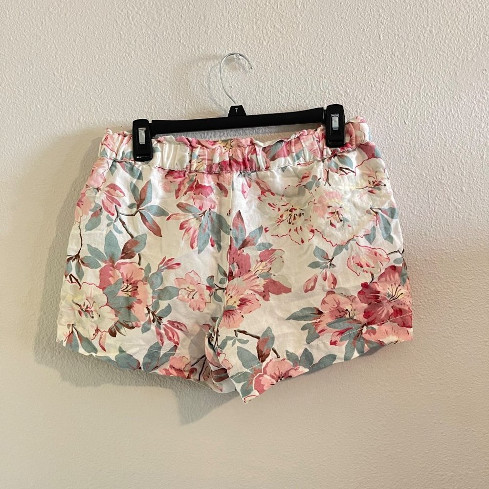 LOFT Floral Pink and Green Beach Styled‎ Shorts - Picture 3 of 4